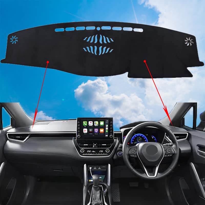 Compatible with Toyota Crown S210 Series Dashboard Sun Dashboard Light Flannel Heat and Waterproof (14th Generation) Mat, Vehicle-Specific Cover,