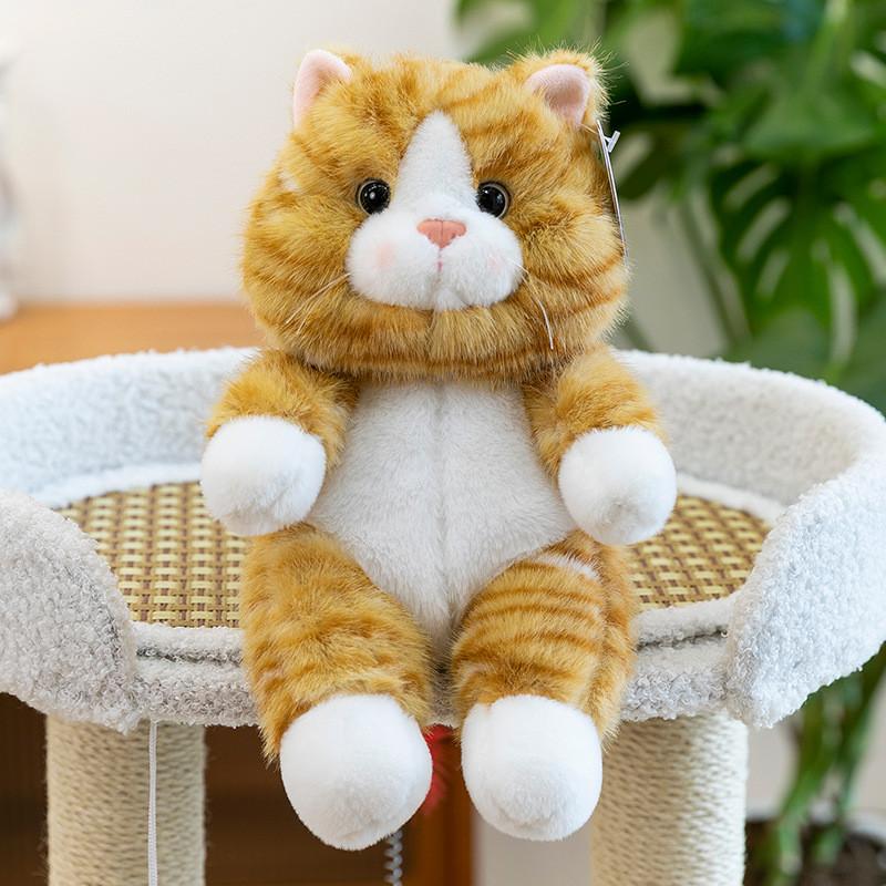 Cat Plush Toy Cartoon Stuffed Animal Doll Kids Birthday Gift Room Decoration
