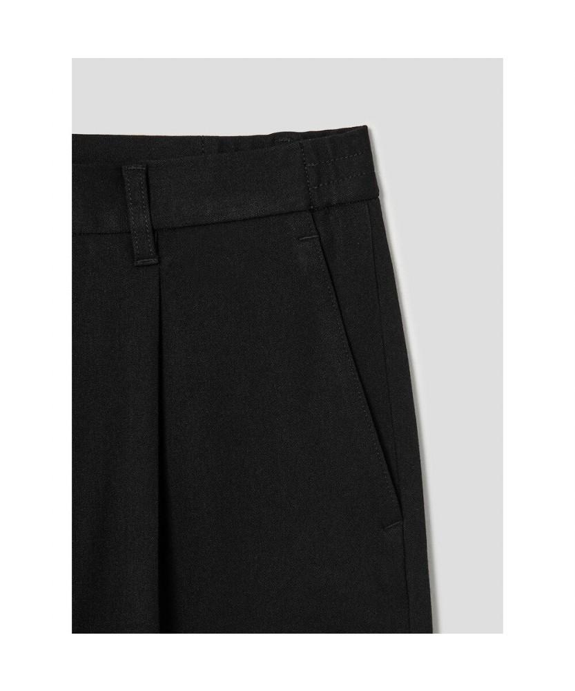 SHIFT.G Ordinary Onetuck Slacks Black
