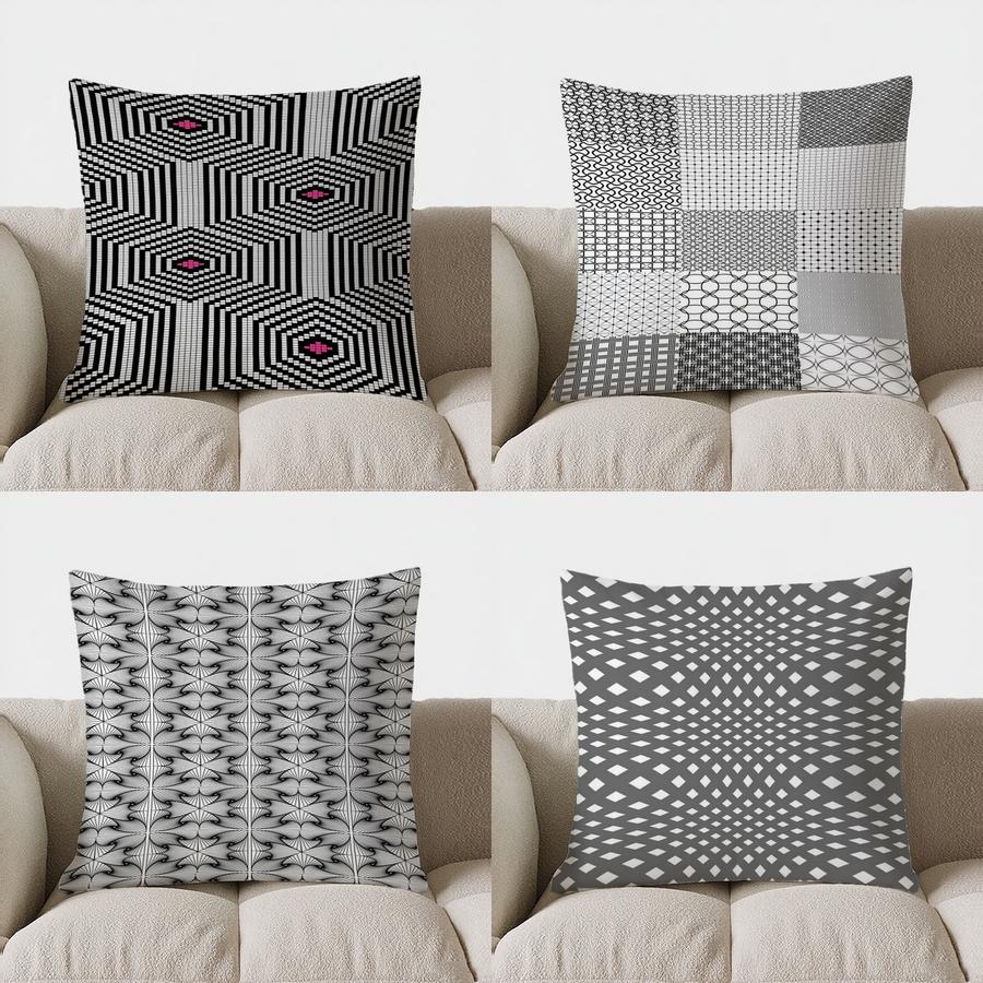 Heimdeko Geometrisches Muster Dekokissen Muster Kissenbezug Geeignet für Sofa Schlafzimmer Auto Kissenbezug