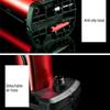 1Set Compact Bike Foot Pump Heavy Duty Metal Build Multi-Use for Tires Balls Motorcycles Portable Inflation Tool Red with