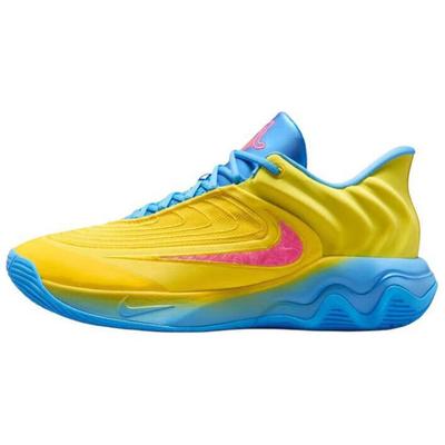 Giannis Immortality 4 Anti-Slip Wear-Resistant Low-Top Basketball Shoes Men's Yellow Blue Sneakers FQ3681-700