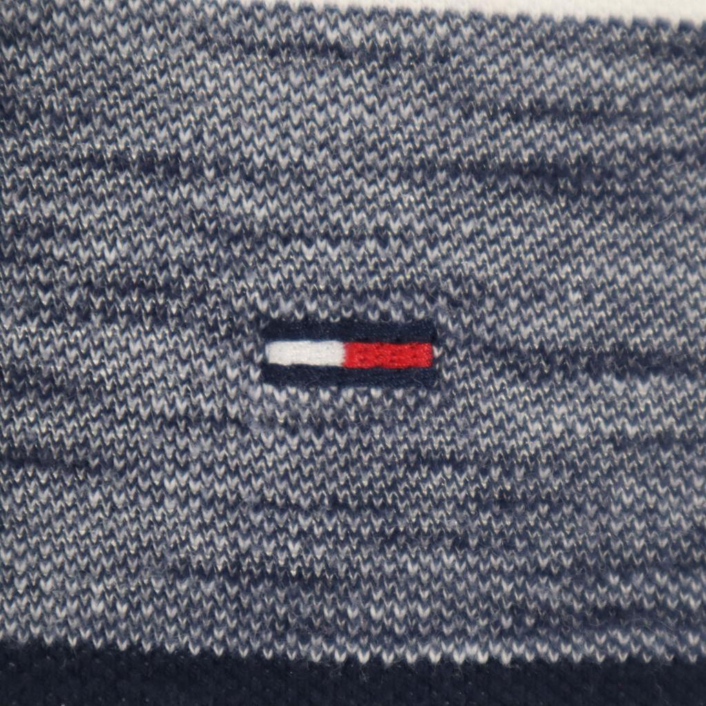 Tommy Hilfiger Bordürenmuster Kurzarm Slim Fit Poloshirt S Marineblau Herren Gebraucht