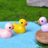 Tiny Resin Duck 50pcs/lot Cute Mini Duck for Micro Landscape DIY Dollhouse