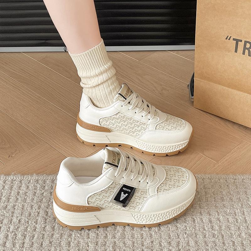 Fashion 2025 NEW Trendy Women's Casual Hot-selling comfort and versatile Shoes round Toe Platform Rubber Sole Comfortable