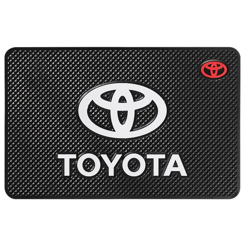 PVC Silicone Car Dashboard Mat + 2PCS Anti-Slip Water Cup Pads for Toyota Rav4 Fortuner Auris Reiz Camry Corolla Avanza Yaris