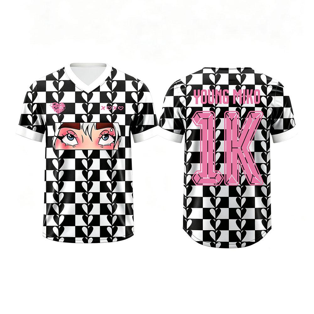 Women Men Football Tees Young Miko Design Graphic Soccer Jersey Short Sleeve Loose Summer Male T-shirt Casual Soft Unisex Tshirt