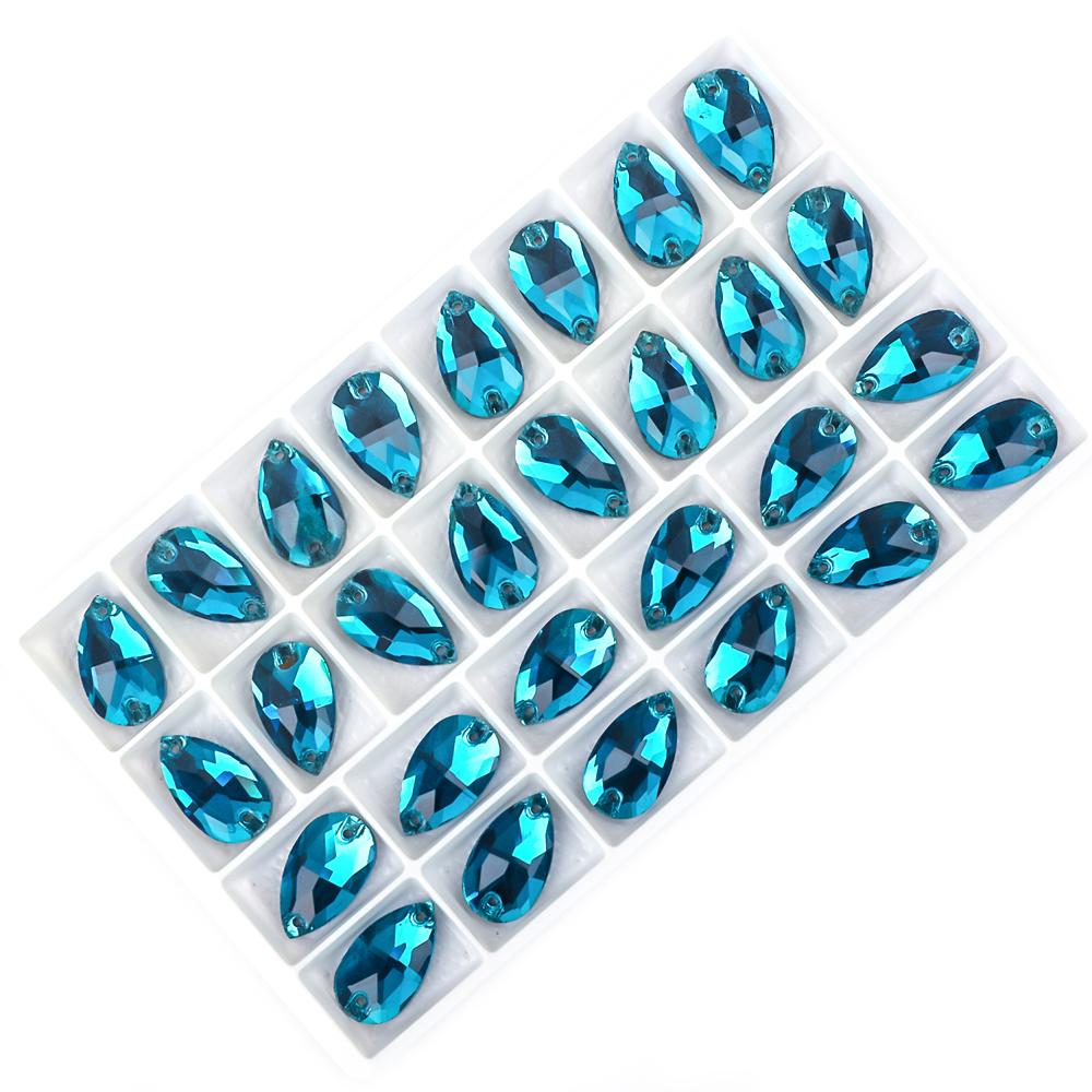 Drop Flatback Sew On Rhinestones Bulk Glass Crystal Stone for Tailoring Materials and Accessories Garment Accessories