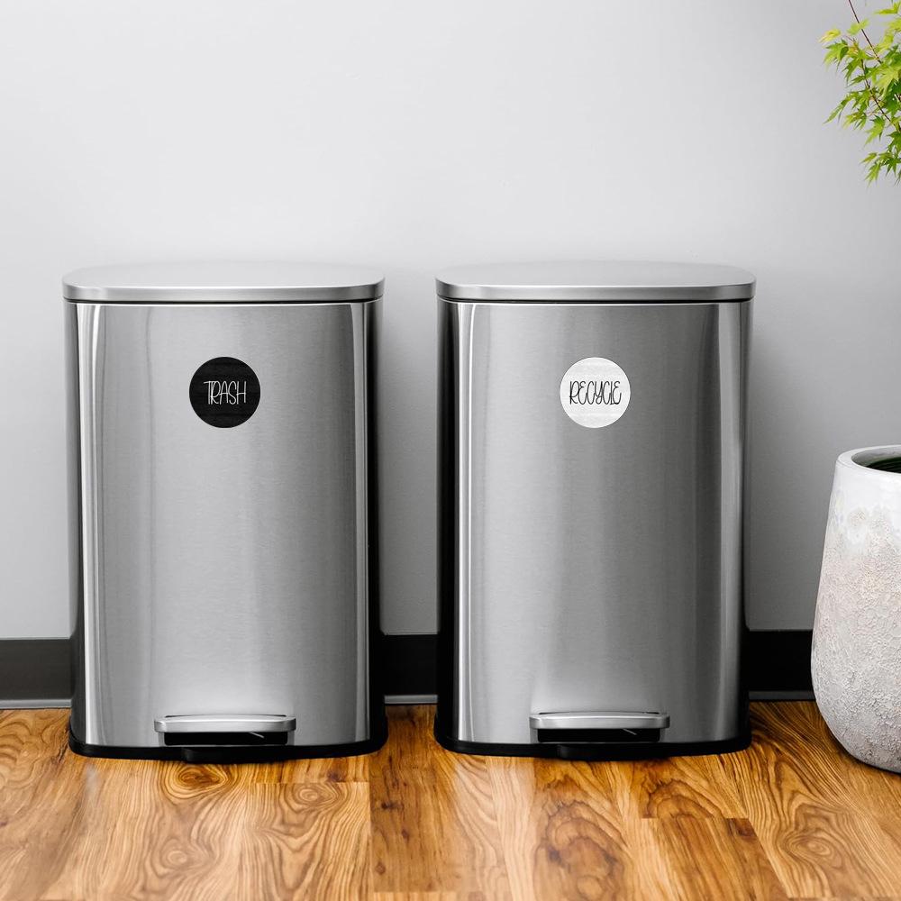 Creative CT704 Magnetic Sorting Labels for Trash Cans - Eco-Friendly Reusable Stickers
