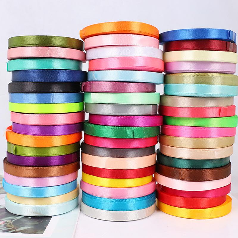 

Сатиновая лента: Подарочная коробка 1 см, Закладка, Свадебная бонбоньерка, Лента с биркой