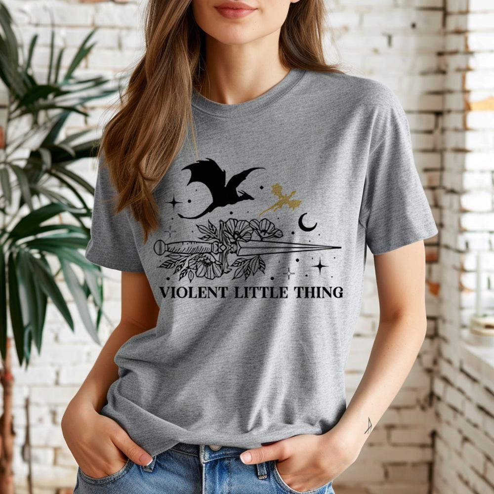 Fourth Wing T Shirt Girl Grunge Pop Culture Comfortable Colorful T Shirt Gothic Anime Punk 80s Digital Hip Hop