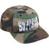 Supreme Embroidered Money Logo 6-Panel Woodland Camo