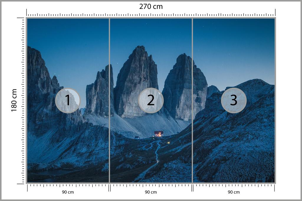 Photomural Lake In The Mountains Structural Vinyl 270x180