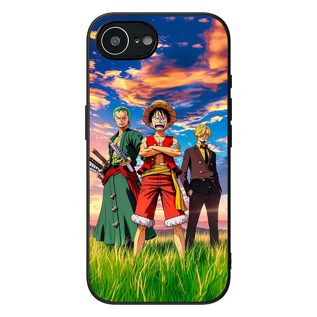 

Cover for Apple iPhone 16 15 14 Plus 13 12 Mini 17 Pro Max + ProMax 16E Air Phone Case Luffy One Sanji Roronoa Zoro Piece iPhone 12 mini