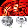 BRS H22 1PCS Stainless Steel Silver Butane Gas Stove Double Head Portable Heater for Outdoor Camping Night Fishing