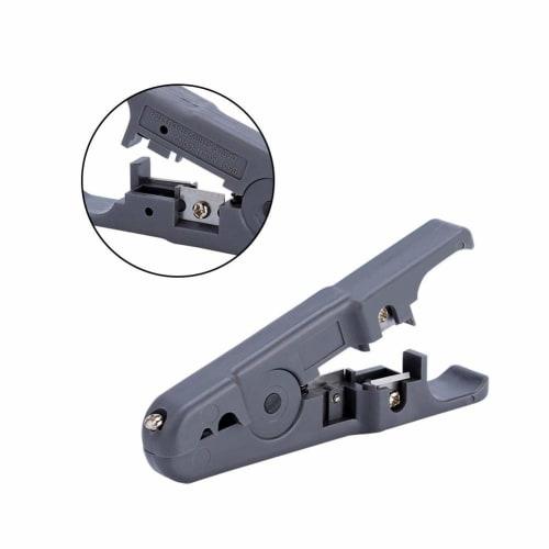 Hakeeta Wire Stripper, Network Cable Cutting Tool, Portable, Heat-Resistant, for Round/Flat UTP/STP Cables, with V-Slot/U-Slot, Stripper Wire Cutter,