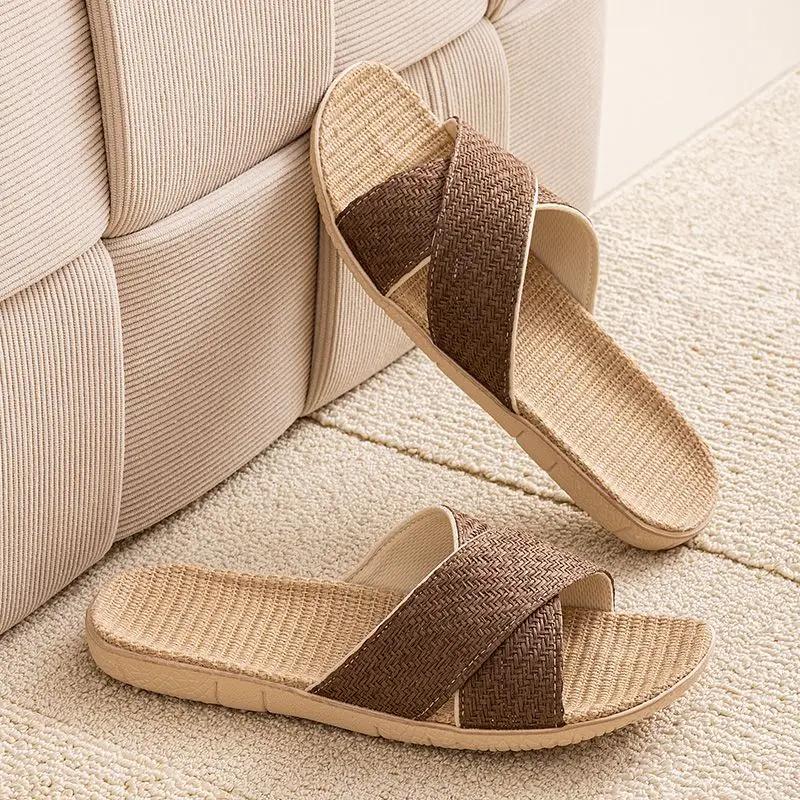 Male Slipper Walk Around Home Indoor Slides House Soft Sabot Elegant Clappers 2025 Style Y2k Summer Sale Eva Original Men's Shoe