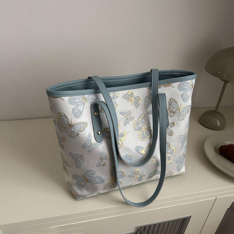 Commuter Bag for Women, Large Capacity 2024 New Fashionable Butterfly Versatile Shoulder Bag, Casual Class Commuting Tote Bag