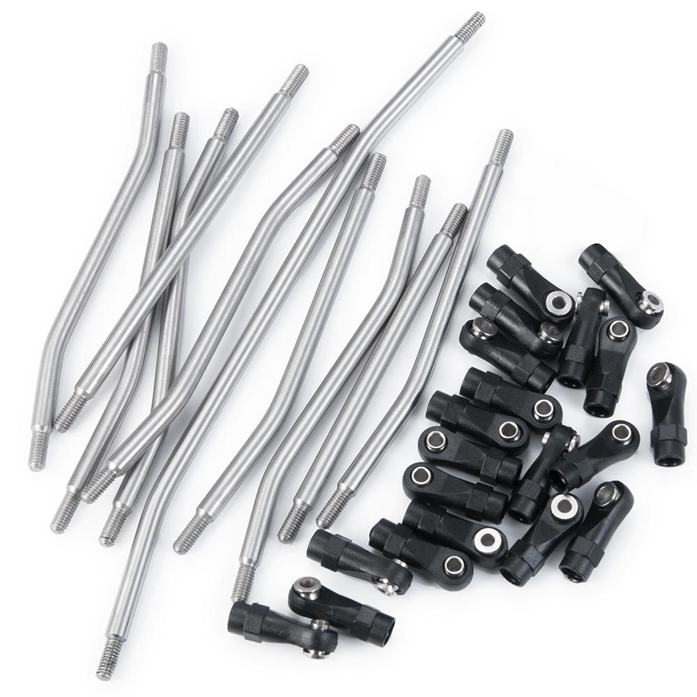 YEAHRUN Metal Suspension Steering Linkage Link Rod with Ball End for Axial Wraith 90018 90048 RR10 1/10 RC Crawler Car Parts