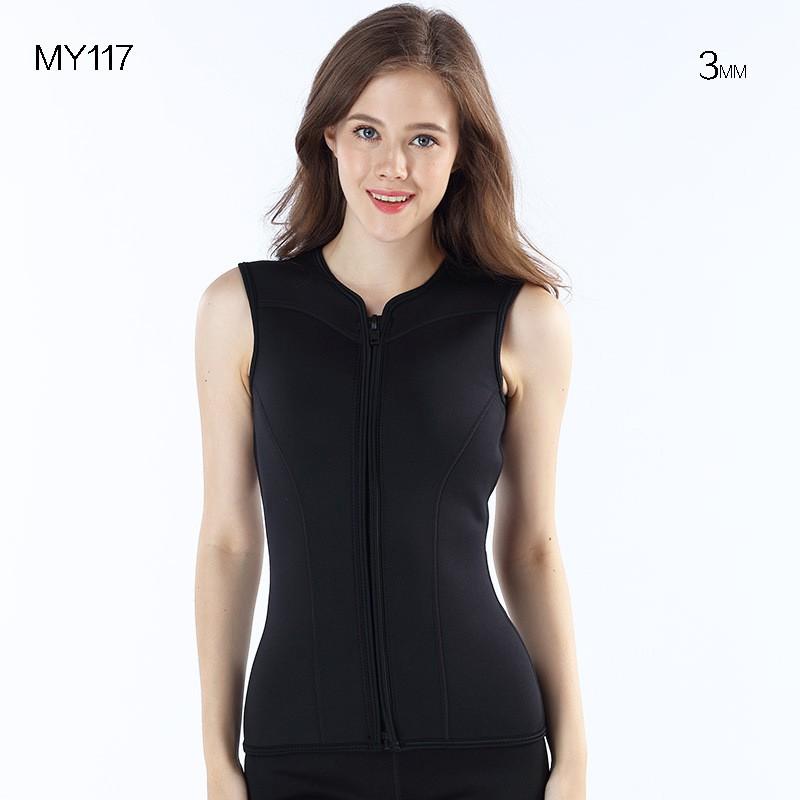 3mm Neopreen Mouwloos Wetsuit Vest Duiken Snorkelen Surfen Watersporten Mannen Volwassene Thermische Bescherming