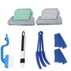 Removable Washable Dusting and Slit Cleaning Brush Set for Air Conditioner Vents, Blinds, and Windows
