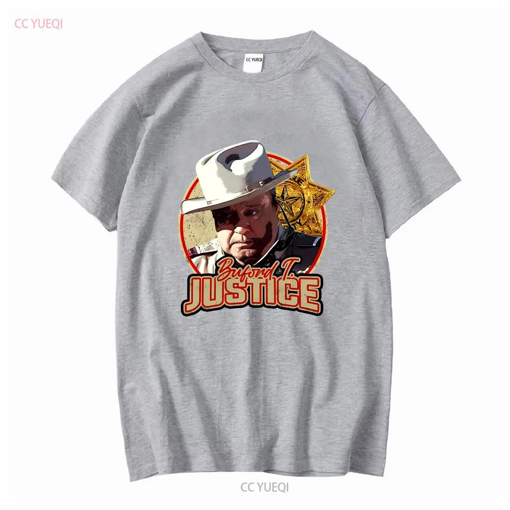 Nwt Sheriff Buford T Justice Cool Art Shirt Long Or Short Sleeves Vintage Washed Stylish Top For Everyday Wear Casual