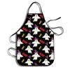 Halloween Ghost Pumpkin Bat Pattern Waterproof Kitchen Apron For Adults And Teens