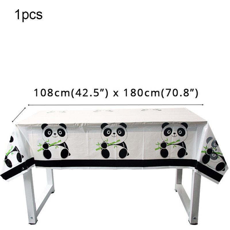 Charming Cartoon Panda Party Supplies Tableware Decor For Children's Day Festivities