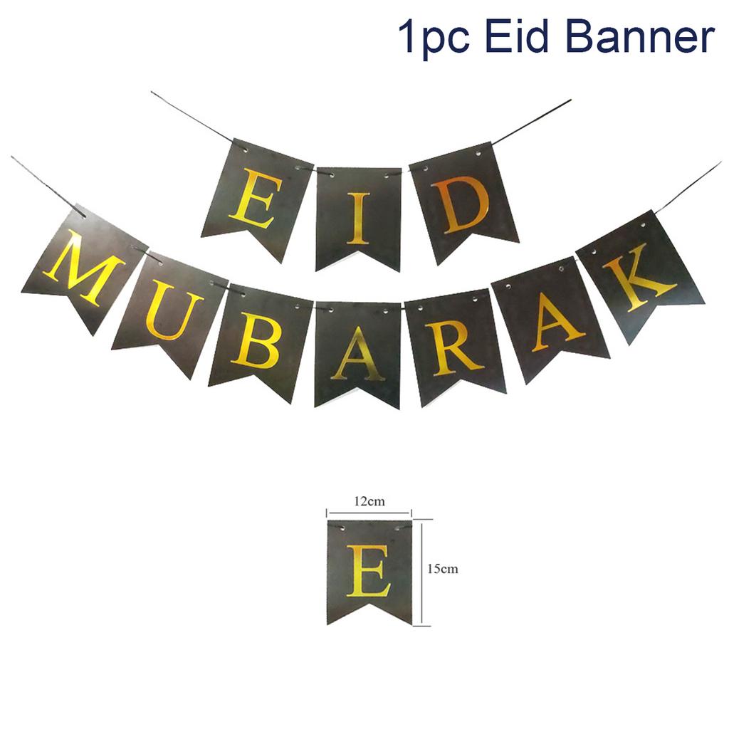 Eid Mubarak Ramadan Kareem Banner Pull The Flag Eid Ramadan Decor For Home 2025 Ramadan Muslim Islamic Party Decor Supplies