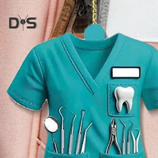 Pendentif décoratif en acrylique pour rétroviseur de voiture avec cordon, facile à accrocher, ornement unique pour vêtements médicaux