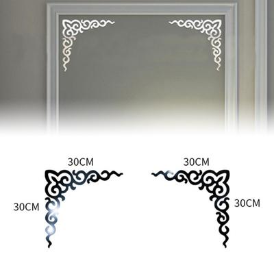 3D Mirror Sticker Modern Style Full Body Mirror Decorative Acrylic Photo Frame Border Sticker