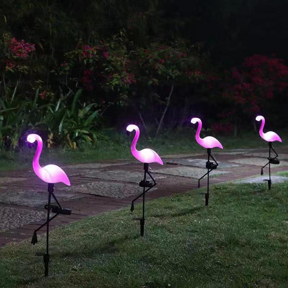 Solar Flamingo Light Outdoor Shaped Light Automatic Charging Flamingo Solar Lamps Decorative Outdoor Garden Lights for Landscape