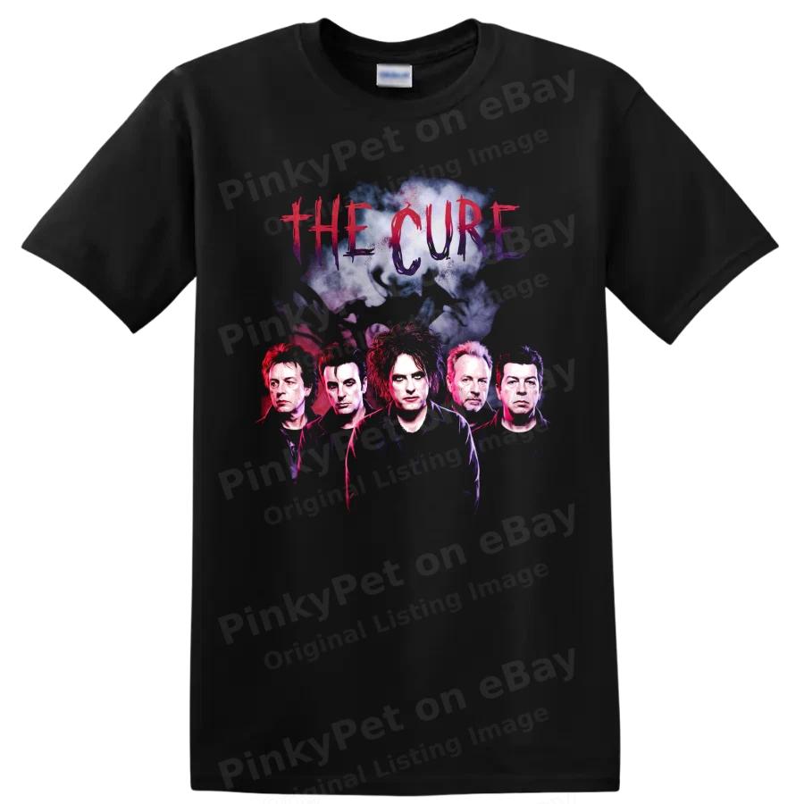 The Cure Rockband T-Shirt Gothic Post Punk New Wave Porträt Grafik T-Shirt Kunst