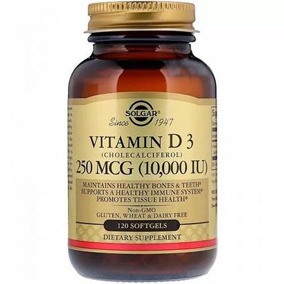 Vitamin D3 (Cholecalciferol), 10,000 IU, 120 Softgels