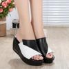Hausschuhe 2024 Damen Keilabsatz Sandalen Sommer Gladiator Sandalen Freizeit Schuhe Damen Plateau Mode Flip Flops