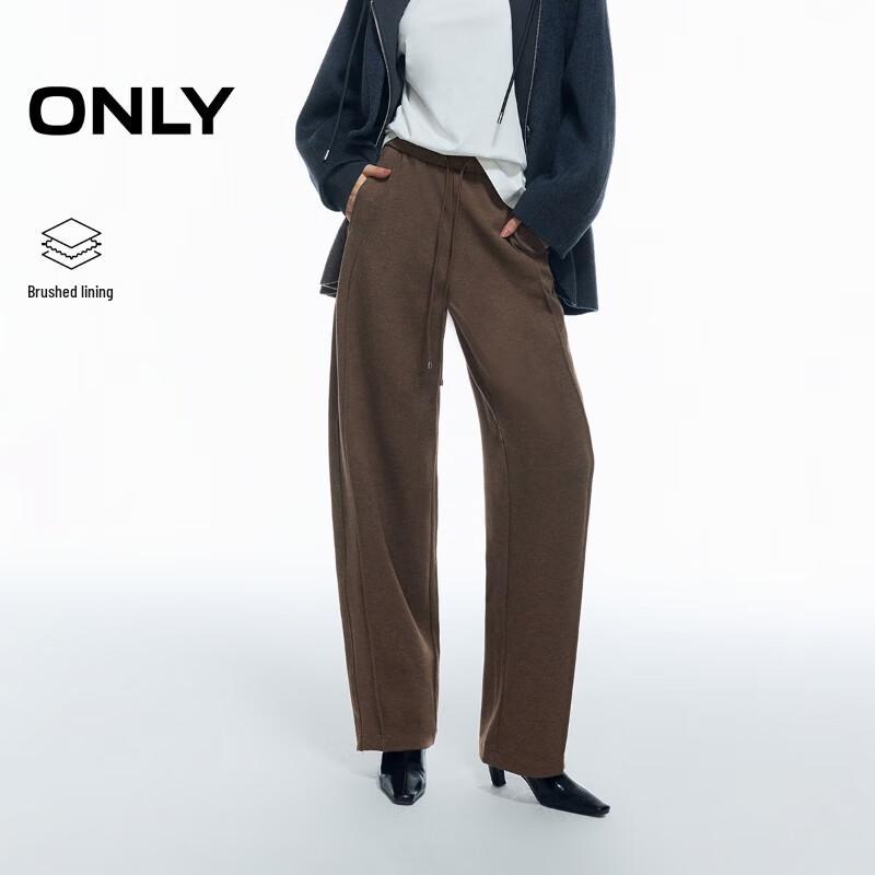 Only Women's Relaxed Fit Brushed Elastic Waist Banana Pants