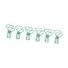 100pcs   Clips Cute Cartoon Heart Shape Metal Hollowed   Tail Clips Paper Clamps   Supplies