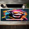 1PC Custom Name Monkey Music Party Mouse pad, keyboard and mouse desk pad, for computer notebook  Birthday Gift For Any Room Or Office