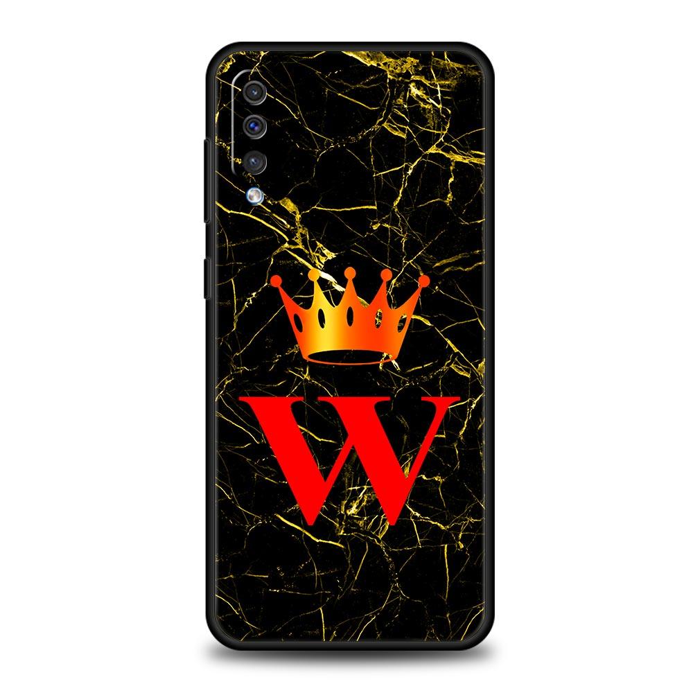Marble Letter Phone Case for Samsung Galaxy A56 A36 A26 A16 A34 A24 A42 A22 A20 A12 A40 A30 A10 5G Soft TPU Cover Shell Fundas