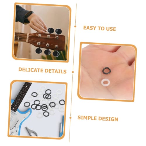 TOYANDONA 20 Pairs Guitar Spacers for Acoustic Guitars, Peg Gasket