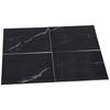 4Pcs Black (Dark Coffee) Self Adhesive Floor Decals Marble Tile Stickers  for Stairs