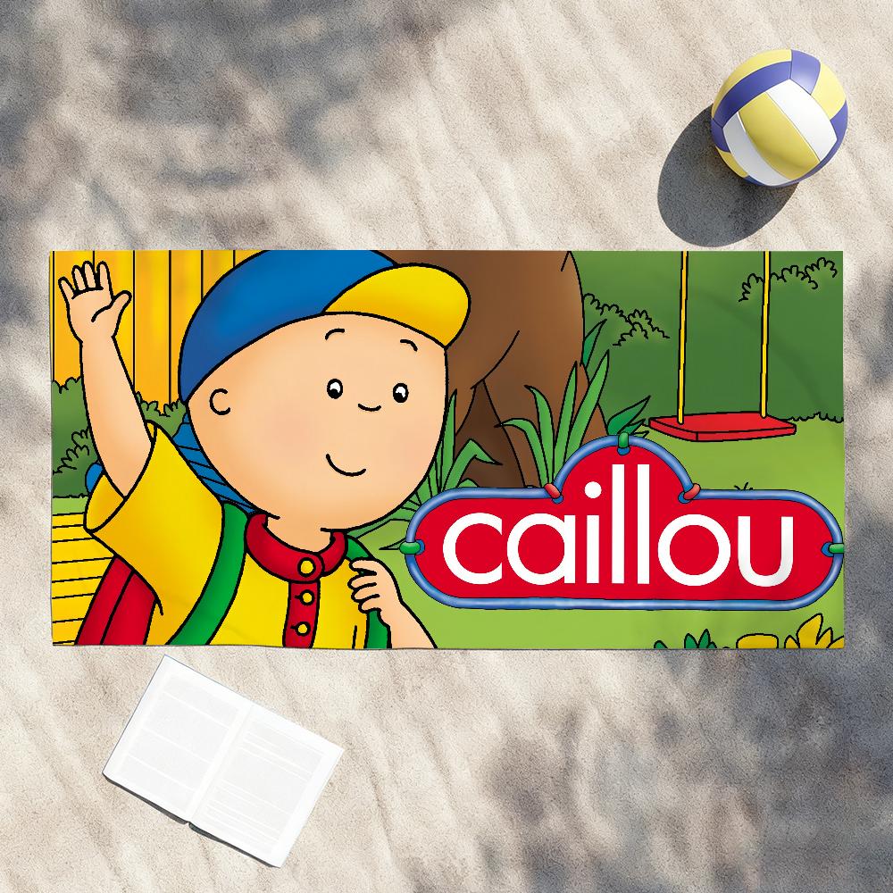 Cute C-Caillou Cartoon Towel Shower Sauna Travel Spa Quick Dry Gym Accessories Soft Large Beach Towels
