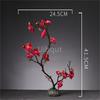 Japanese style plastic simulation flower Blossom Peach Blossom Ornament Sushi sashimi ornament Decorative artificial flowers-A