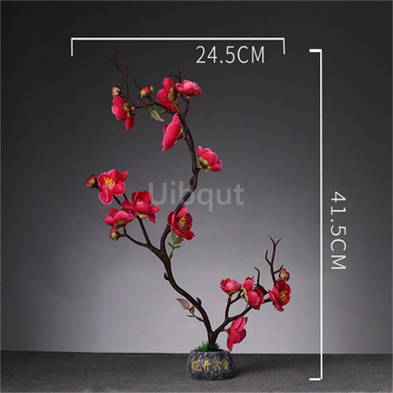 Japanese style plastic simulation flower Blossom Peach Blossom Ornament Sushi sashimi ornament Decorative artificial flowers-A
