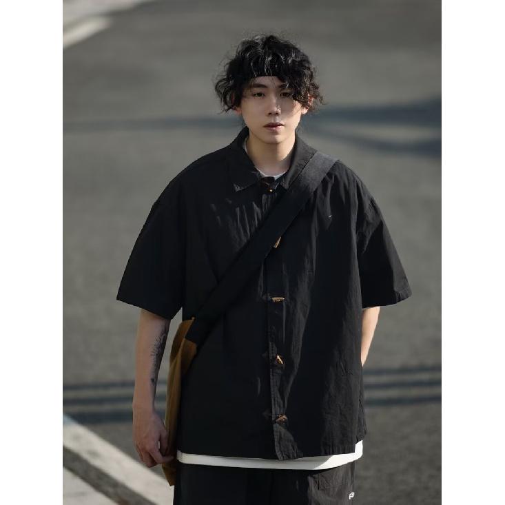 Polo z krótkim rękawem z kołnierzykiem na stójkę Męskie Modna Marka Letni T-shirt Wersja Koreańska Slim Fit Modny Wszechstronny T-shirt Top