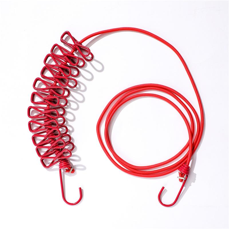 Underwear Clip Drying Rack Retractable Clothesline for Travel Drying Rope Home Balcony Clothespin Home Decor