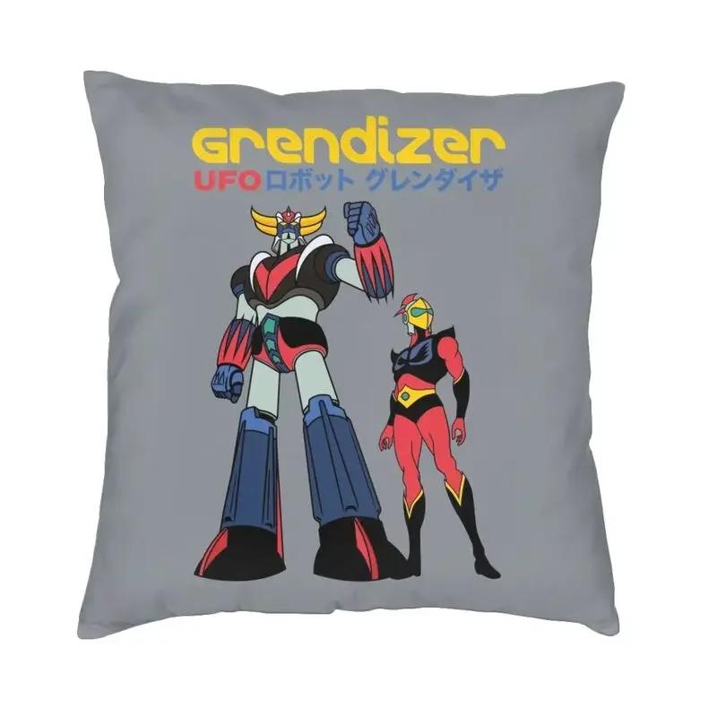 Goldorak Grendizer poszewka na poduszkę na sofę Anime UFO Robot Goldrake luksusowa poszewka na poduszkę kwadratowa druk 3D niestandardowa poszewka na poduszkę