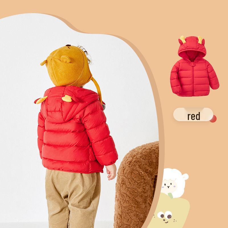 

2025 Kids White Duck Down Jackets: Lightweight Autumn and Winter Wear for Boys and Girls 100cm