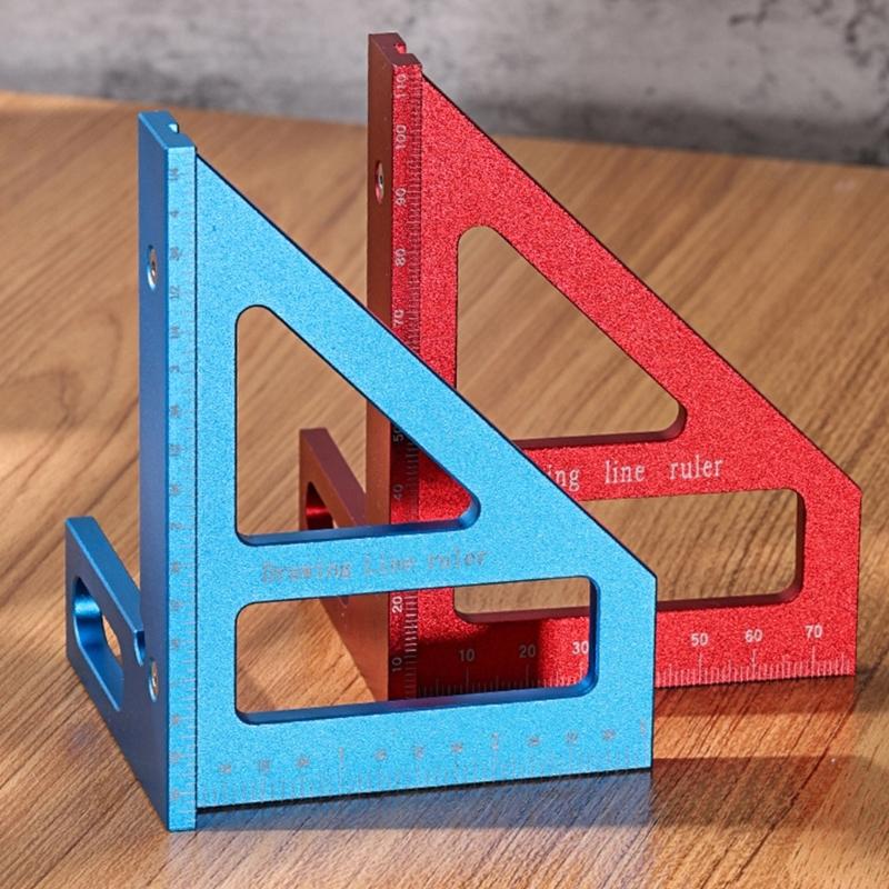 Multipurpose Triangular Measuring Instrument 45 90 Degree for Exact Line Angles Marking in Engineering & Craftsmanships