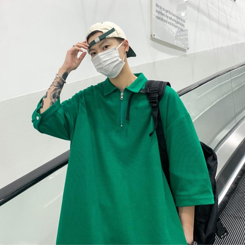 Уютная мужская рубашка поло на молнии — фото 6